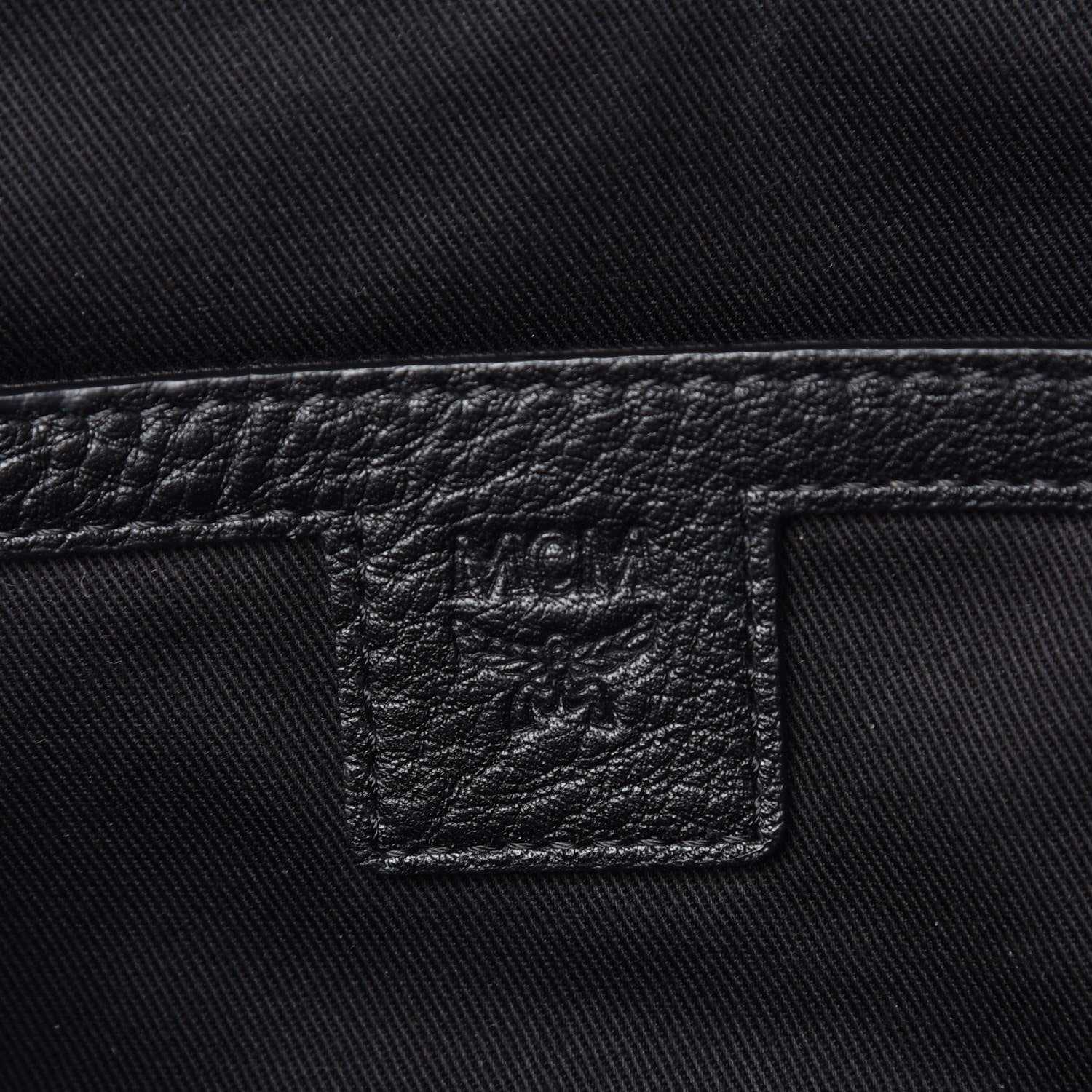 MCM Calfskin Ottomar Monogram Duke Backpack Black 11 of 13
