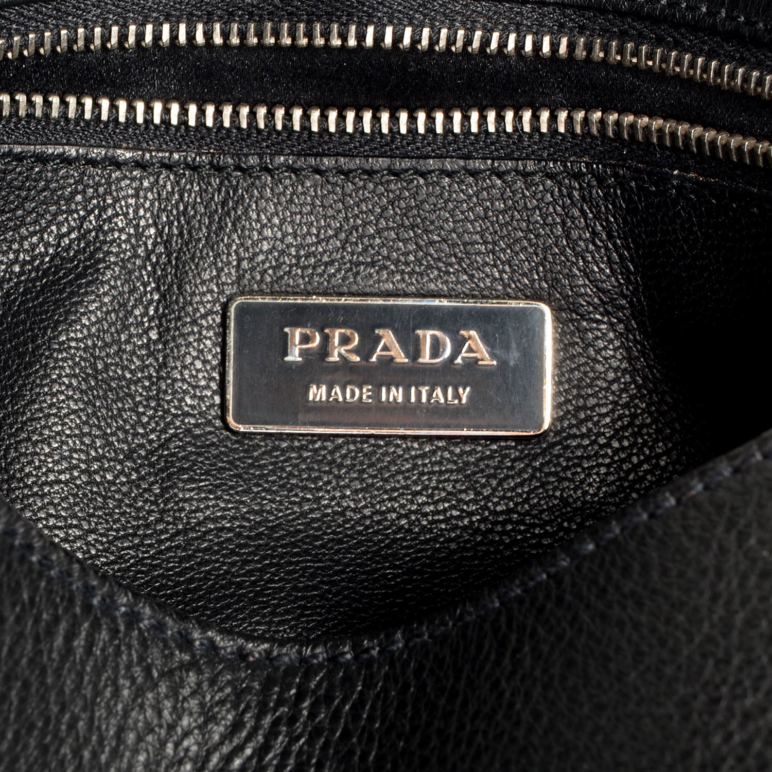 Prada Vacchetta Old Leather Saddle Bag Nero Black 6 of 7