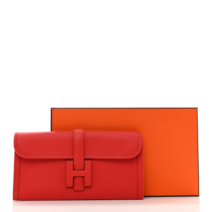 Hermes Swift Jige Elan 29 Clutch Rouge Tomate 8 of 8