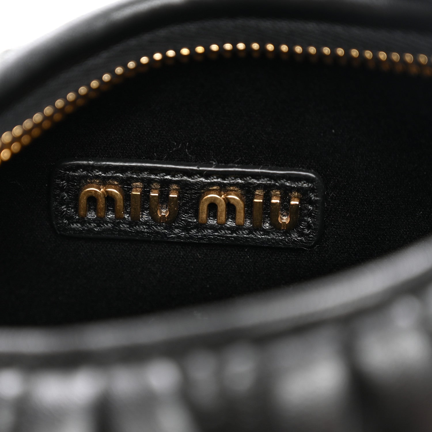 Miu Miu Nappa Matelasse Small Wander Hobo Black 6 of 9