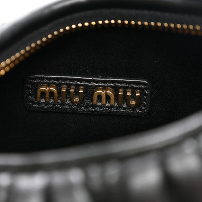 Miu Miu Nappa Matelasse Small Wander Hobo Black 6 of 9