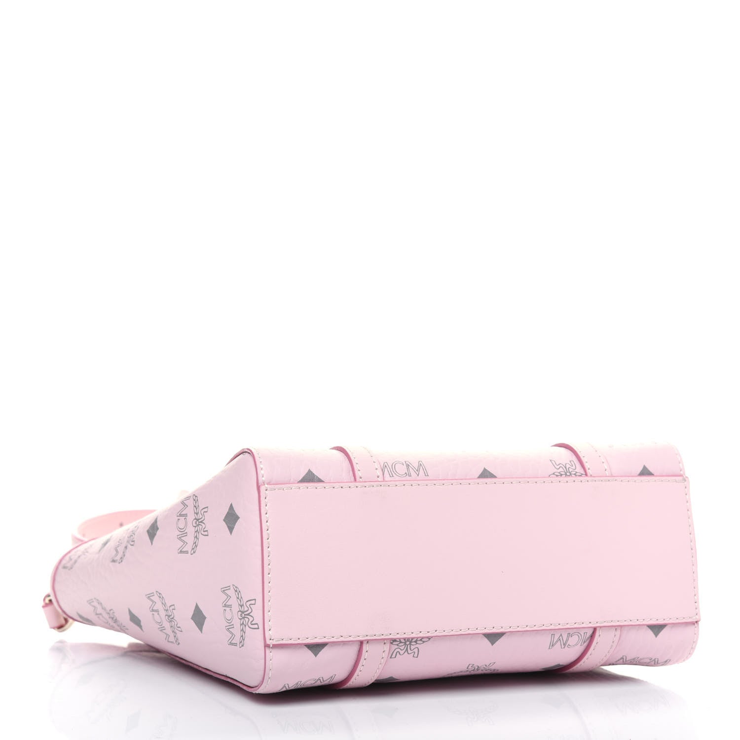 MCM Visetos Mini Toni Shopper Tote Light Pink 5 of 11