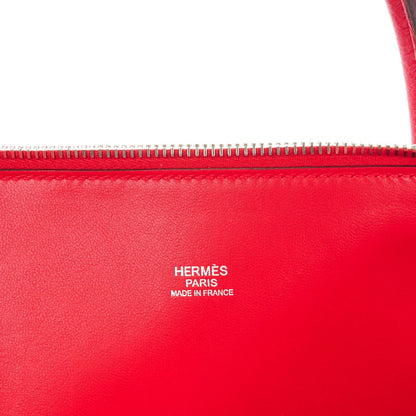 Hermes Taurillon Clemence Bolide 35 Rouge Casaque 9 of 9