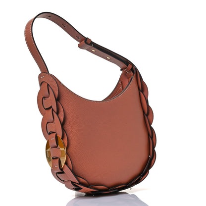 Chloe Small Grain Smooth Calfskin Small Darryl Hobo Muted Brown 2 of 6