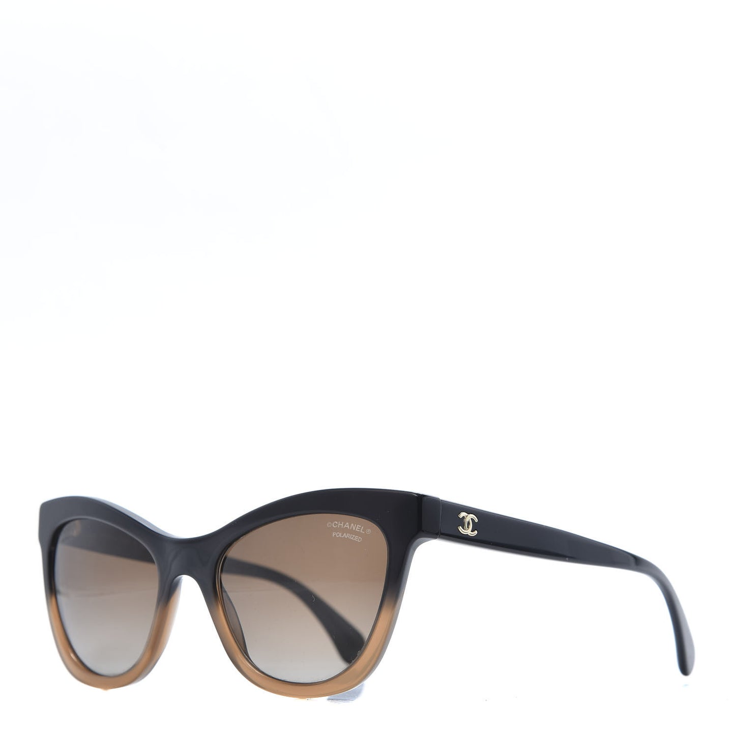 Acetate CC Cat Eye Summer Sunglasses 5350 Black Beige