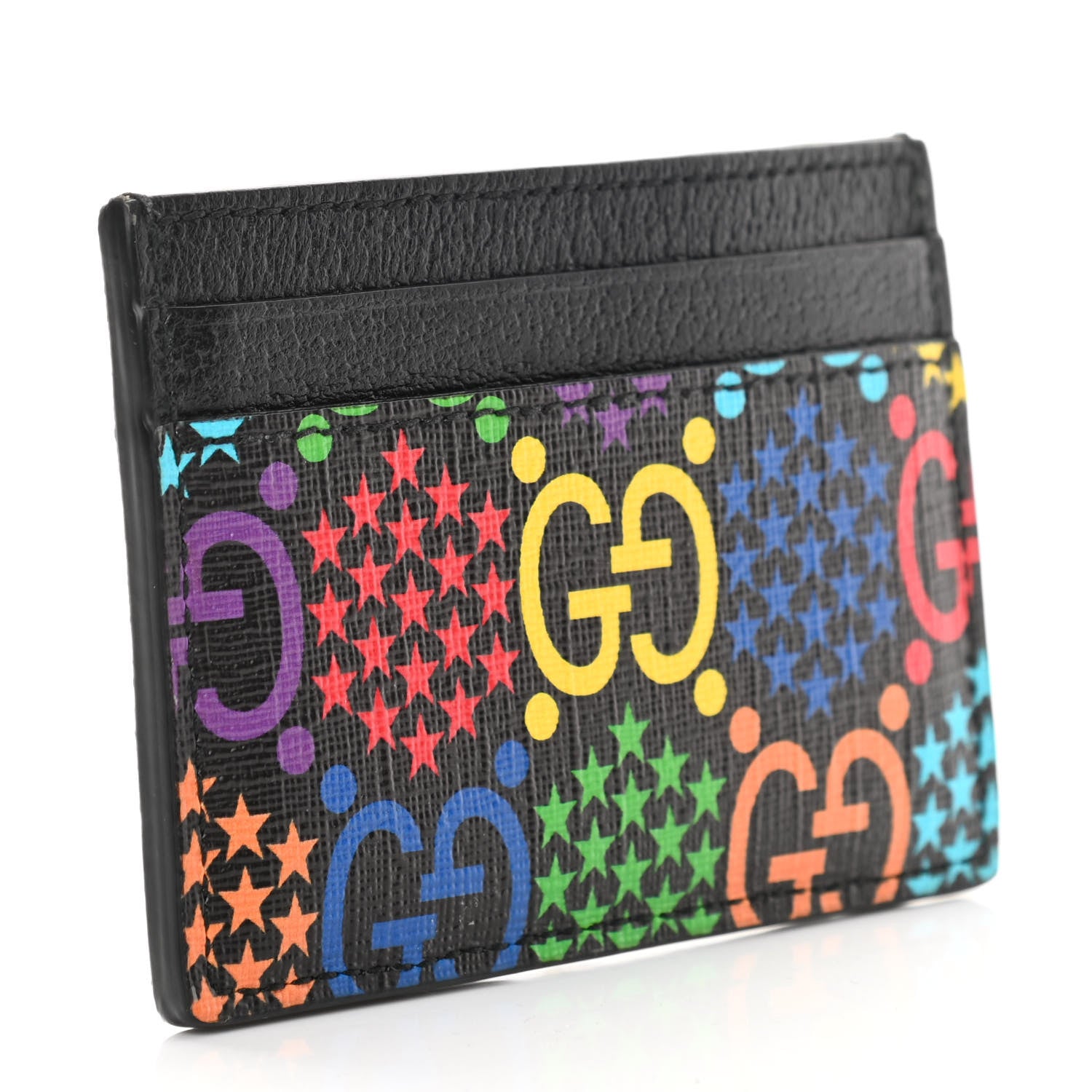 Gucci GG Supreme Monogram Psychedelic Card Holder Black 3 of 6