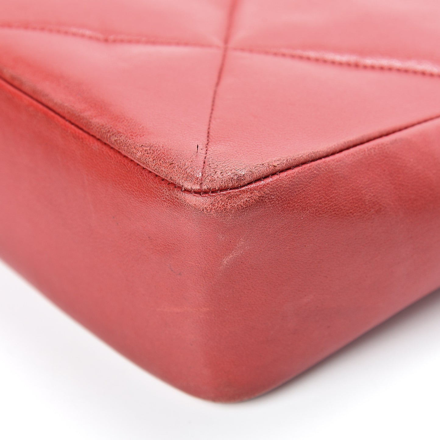 Lambskin Quilted Crossbody Red