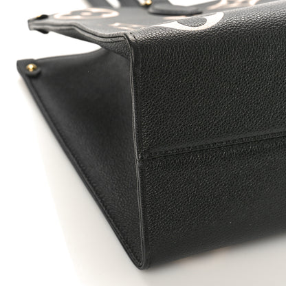 Louis Vuitton Empreinte Monogram Giant Onthego MM Black Beige 7 of 8