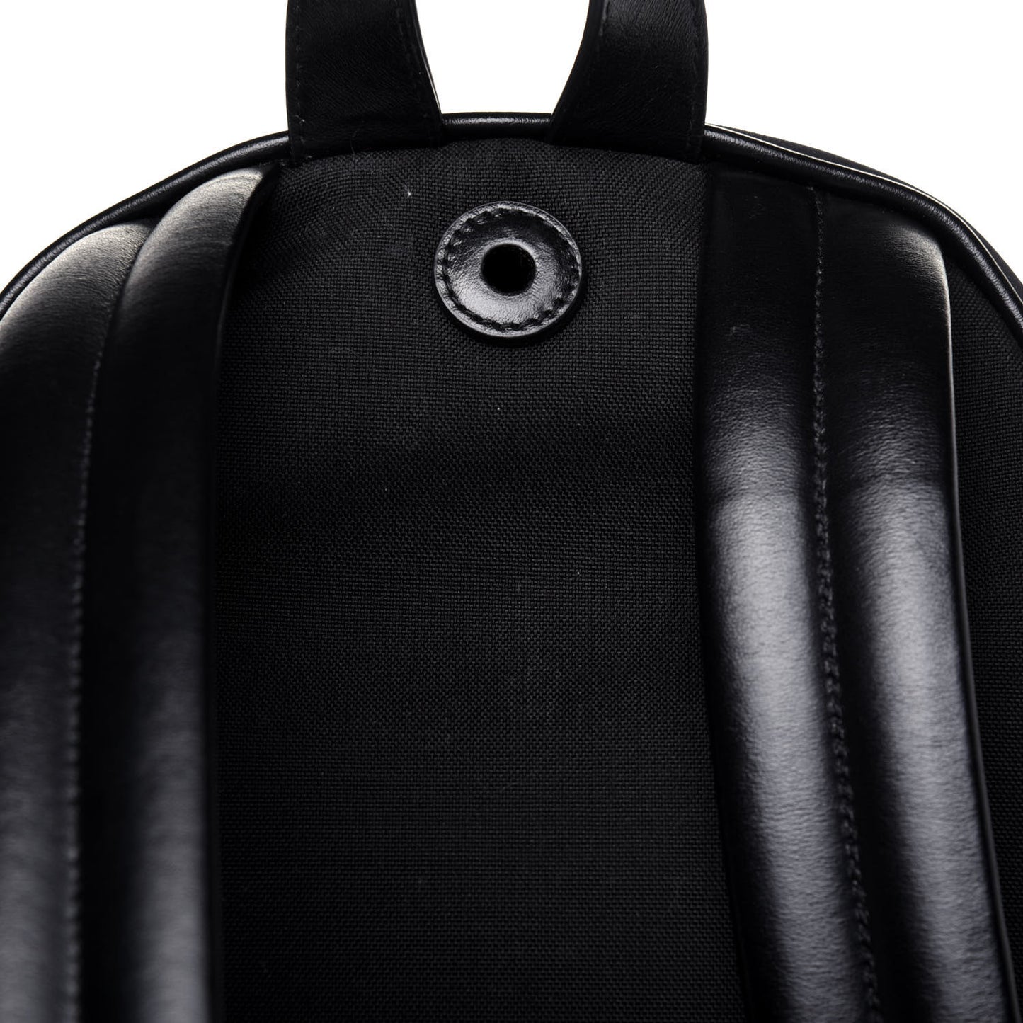 Satin Rose Print Mini City Backpack Black