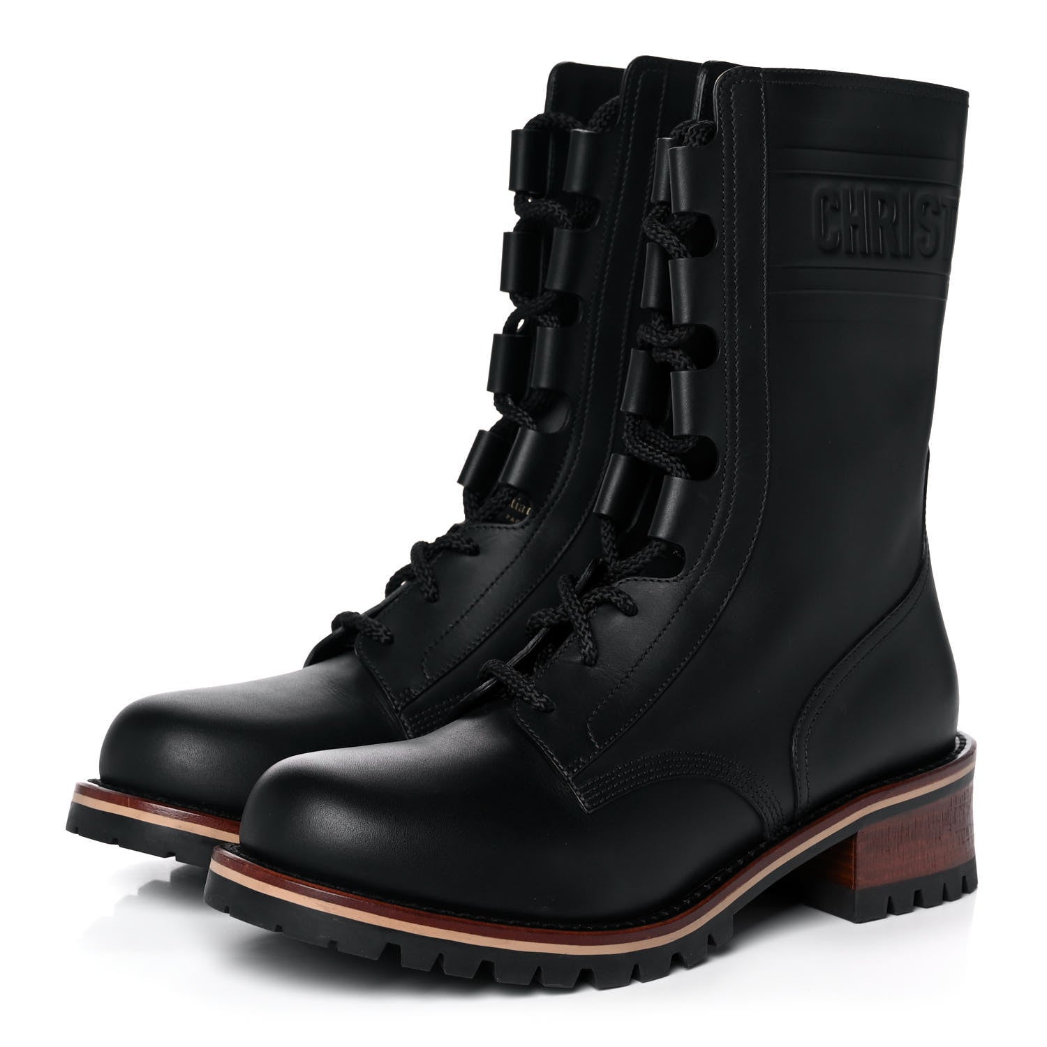 Christian Dior Calfskin Dior Quest 35mm Hiking Boots 39.5 Black 3 of 9