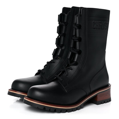 Christian Dior Calfskin Dior Quest 35mm Hiking Boots 39.5 Black 3 of 9