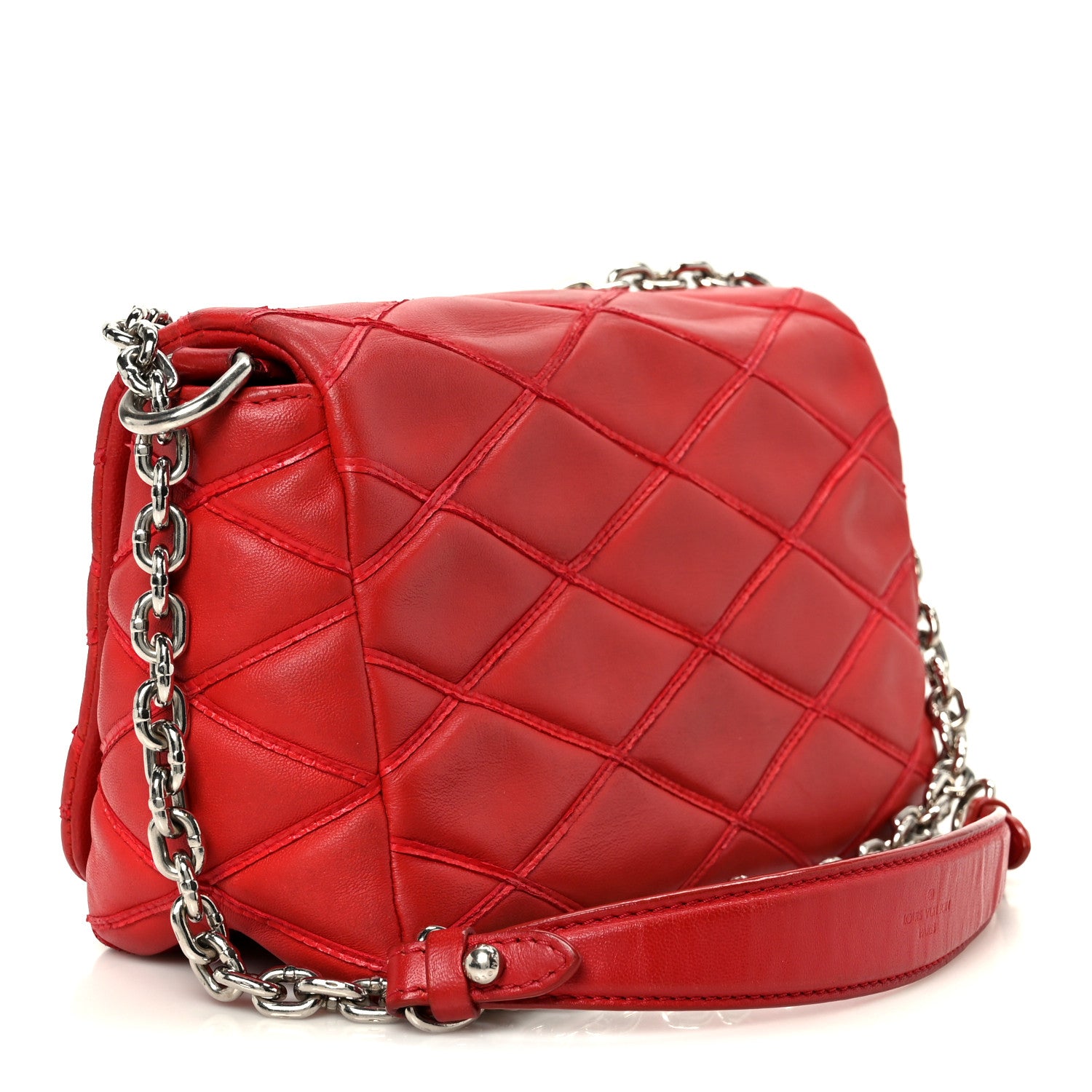 Louis Vuitton Lambskin Malletage GO-14 PM Red 3 of 10
