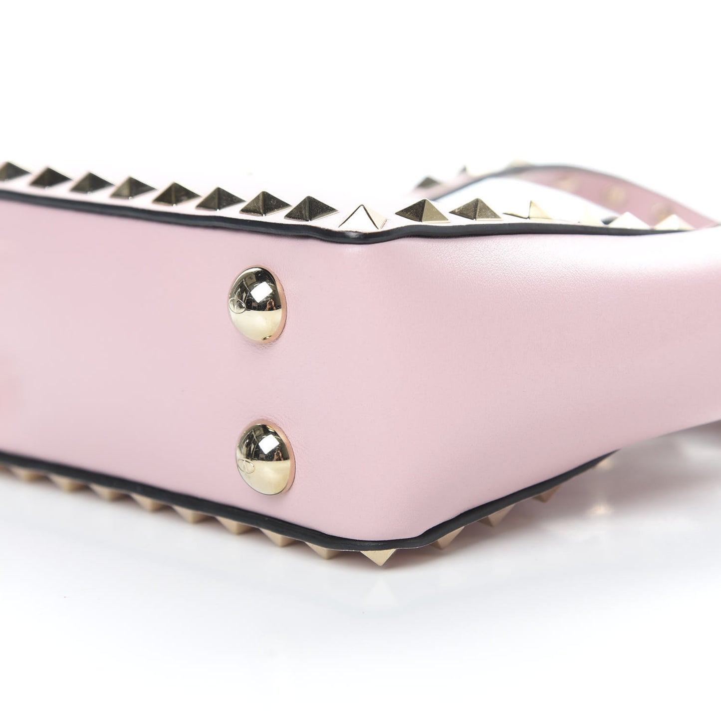 Vitello Micro Rockstud Tote Cipria
