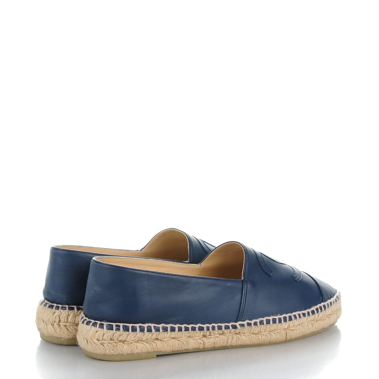 Chanel Lambskin CC Espadrilles 41 Dark Navy 4 of 9