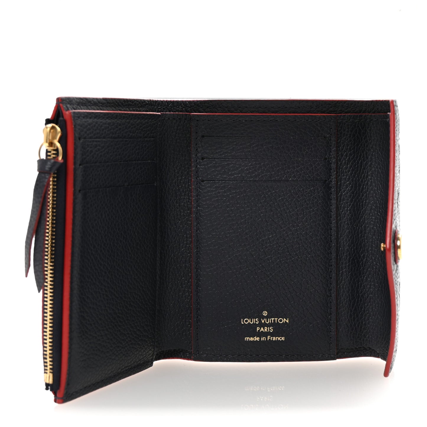 Empreinte Victorine Wallet Marine Rouge