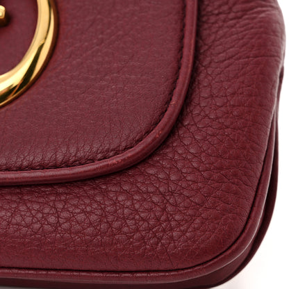 Gucci Pebbled Calfskin Small 1973 Chain Shoulder Bag Red 11 of 12