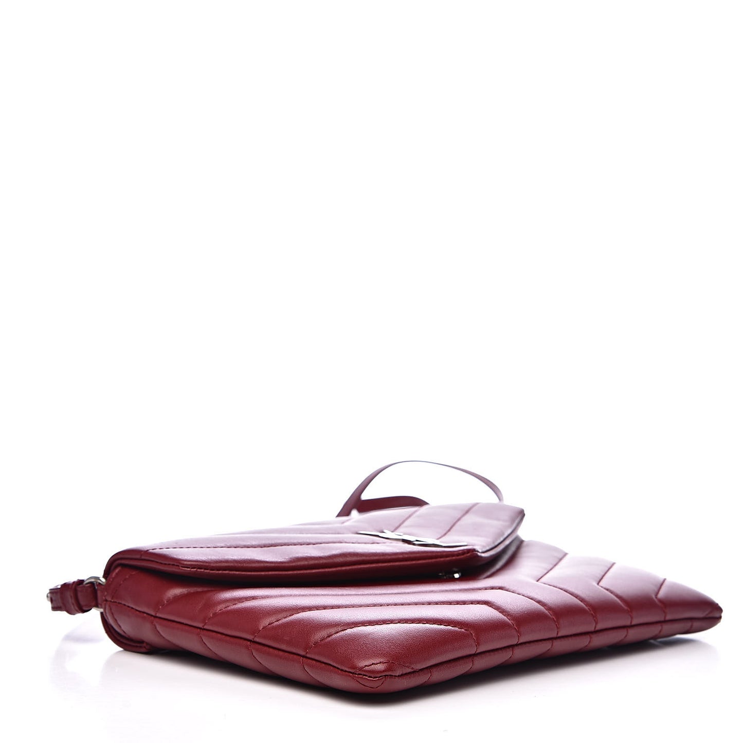 Calfskin Y Quilted Monogram Loulou Flap Bag Palissandre