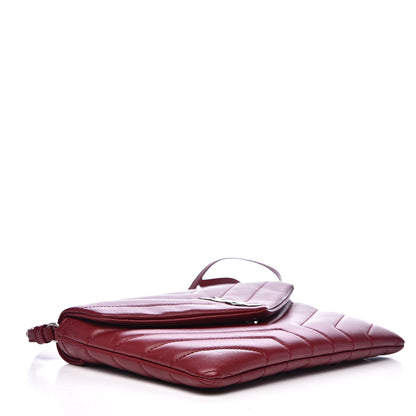 Saint Laurent Calfskin Y Quilted Monogram Loulou Flap Bag Palissandre 4 of 11