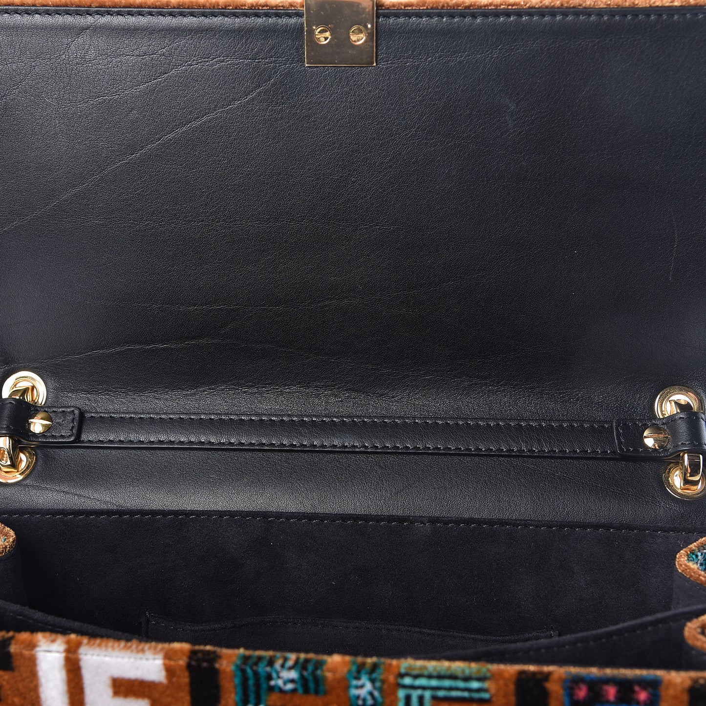 Velvet Vitello Dolce Fun Fair Kan I Shoulder Bag Tobacco Multicolor Black