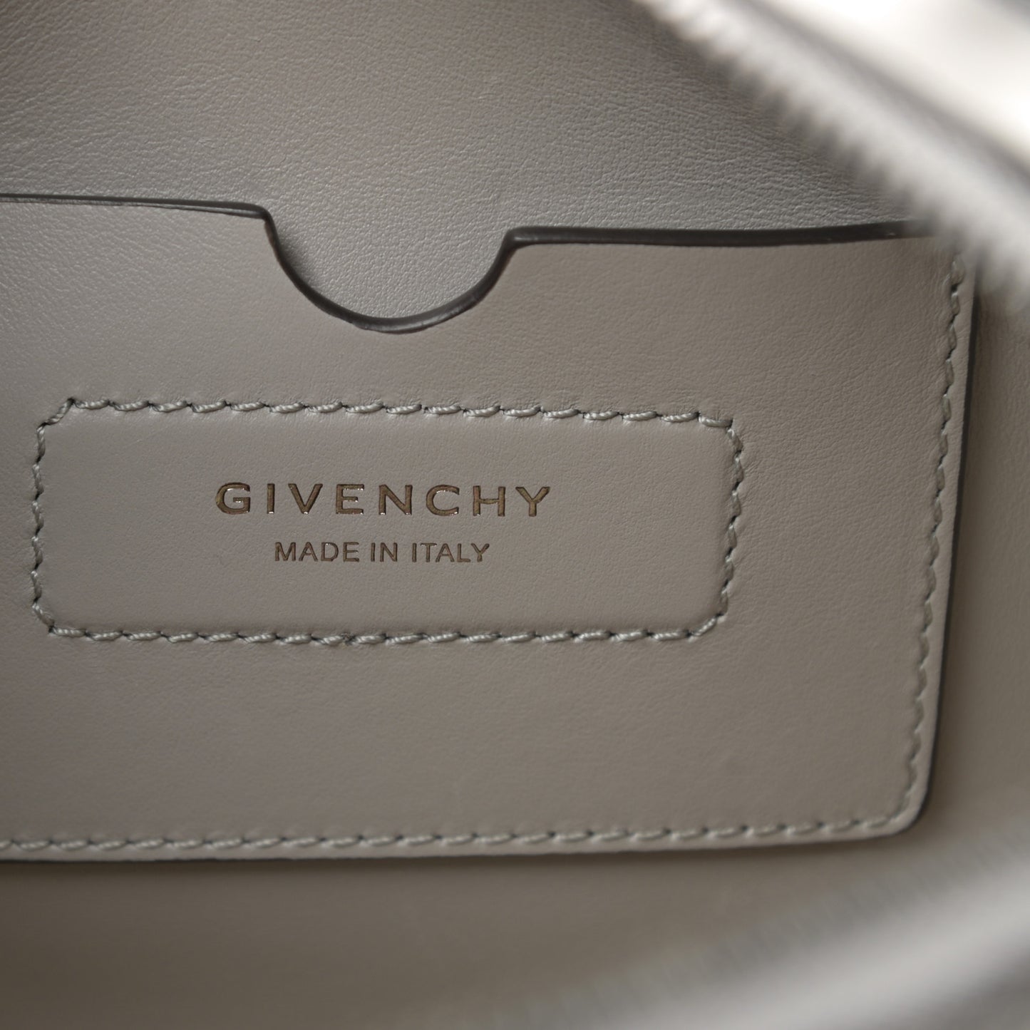 Calfskin Small Soft Antigona Pearl Grey
