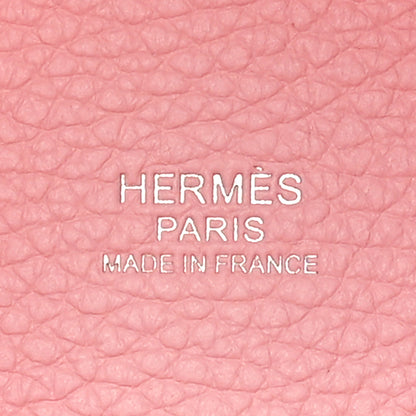 Hermes Taurillon Clemence Picotin Lock 18 PM  Rose Sakura 6 of 11
