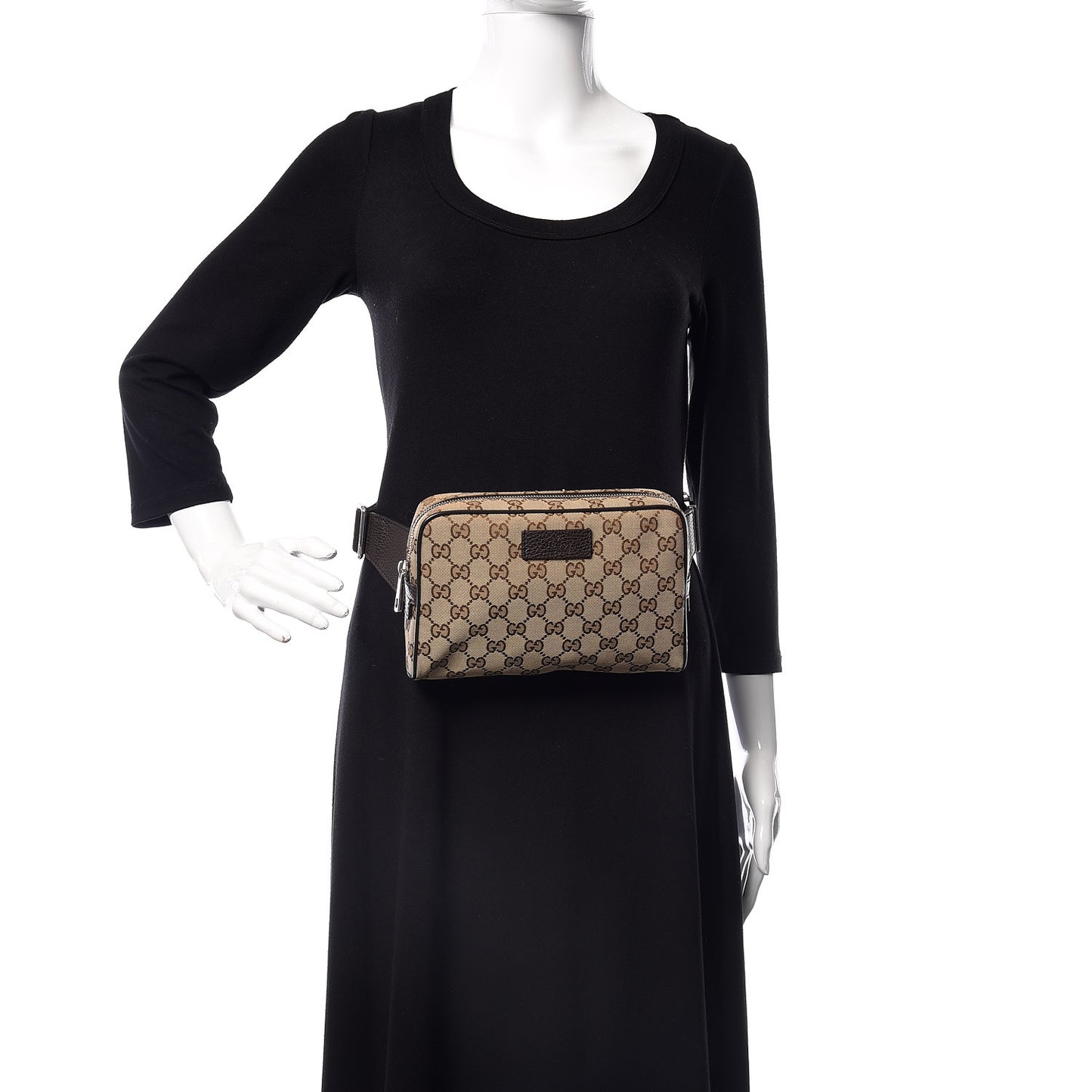 Monogram Belt Bag Dark Brown