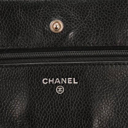 Chanel Caviar Quilted Wallet On Chain WOC Black 6 of 8