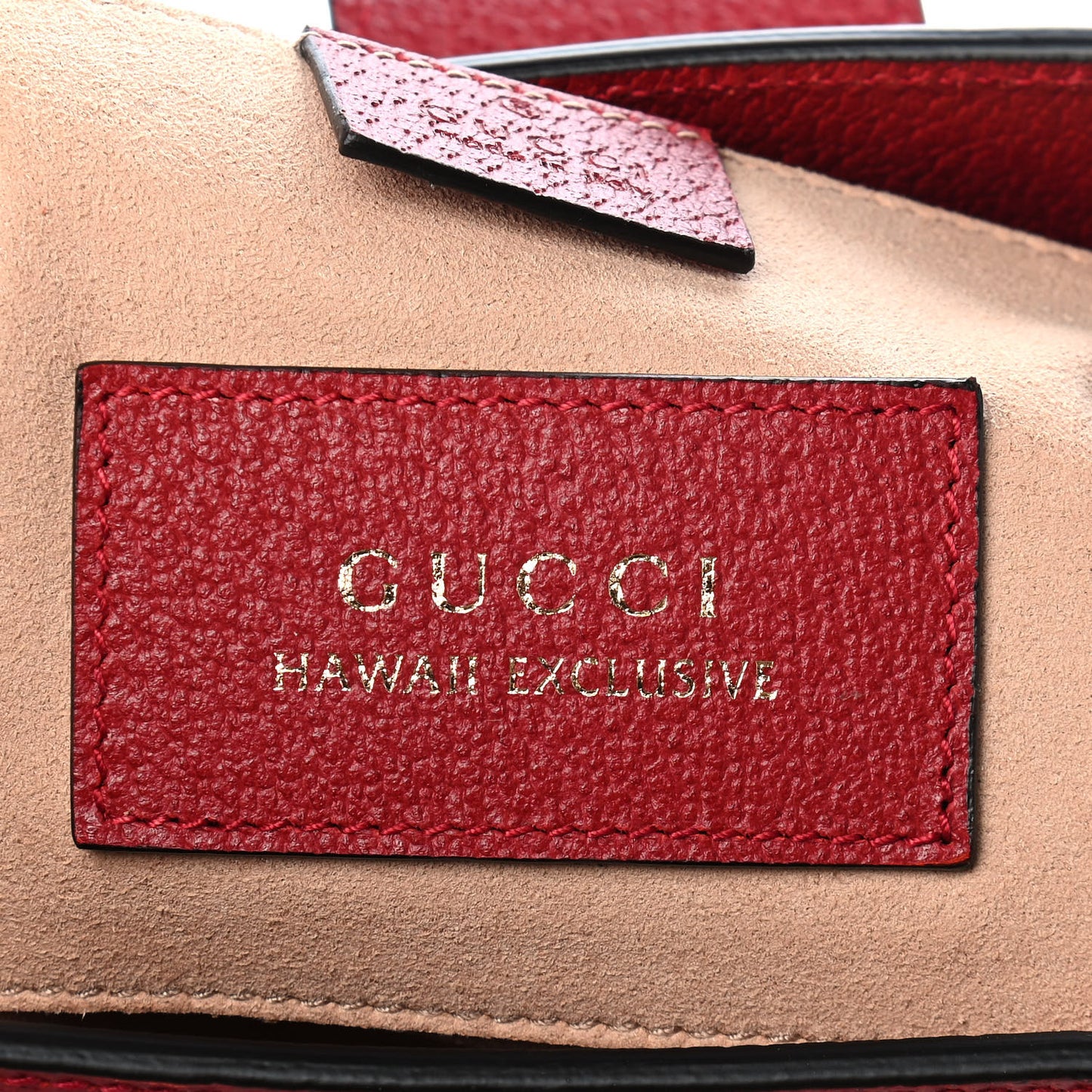 GG Supreme Monogram Flora Small Padlock Tote Red