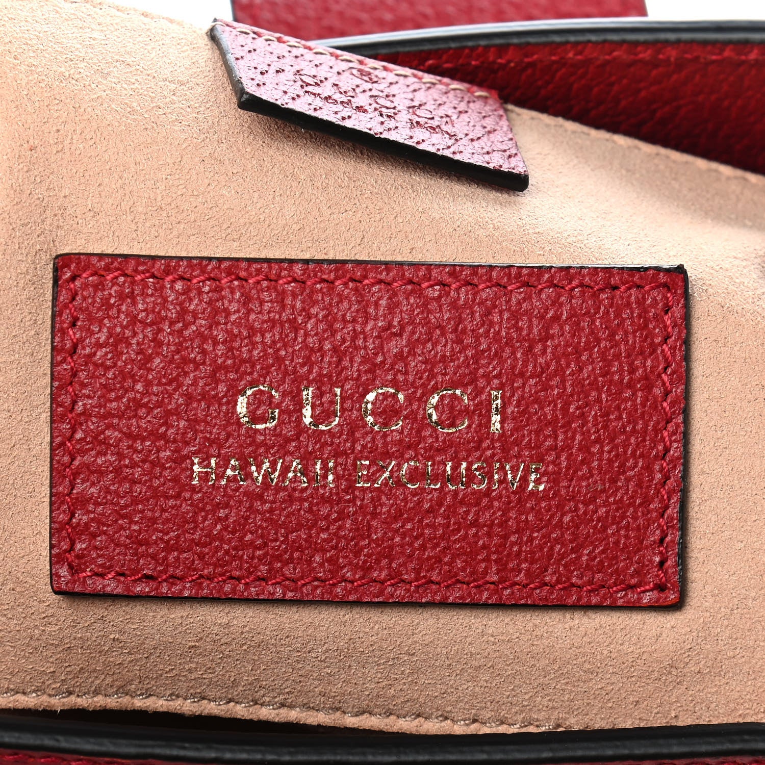 Gucci GG Supreme Monogram Flora Small Padlock Tote Red 6 of 10