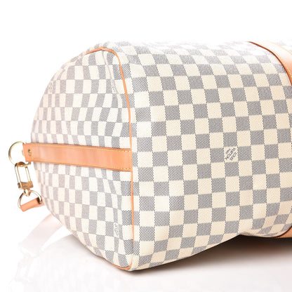 Louis Vuitton Damier Azur Keepall Bandouliere 55 5 of 11