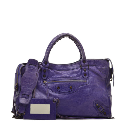Balenciaga Agneau Classic Hardware City Bleu Lavande 1 of 10