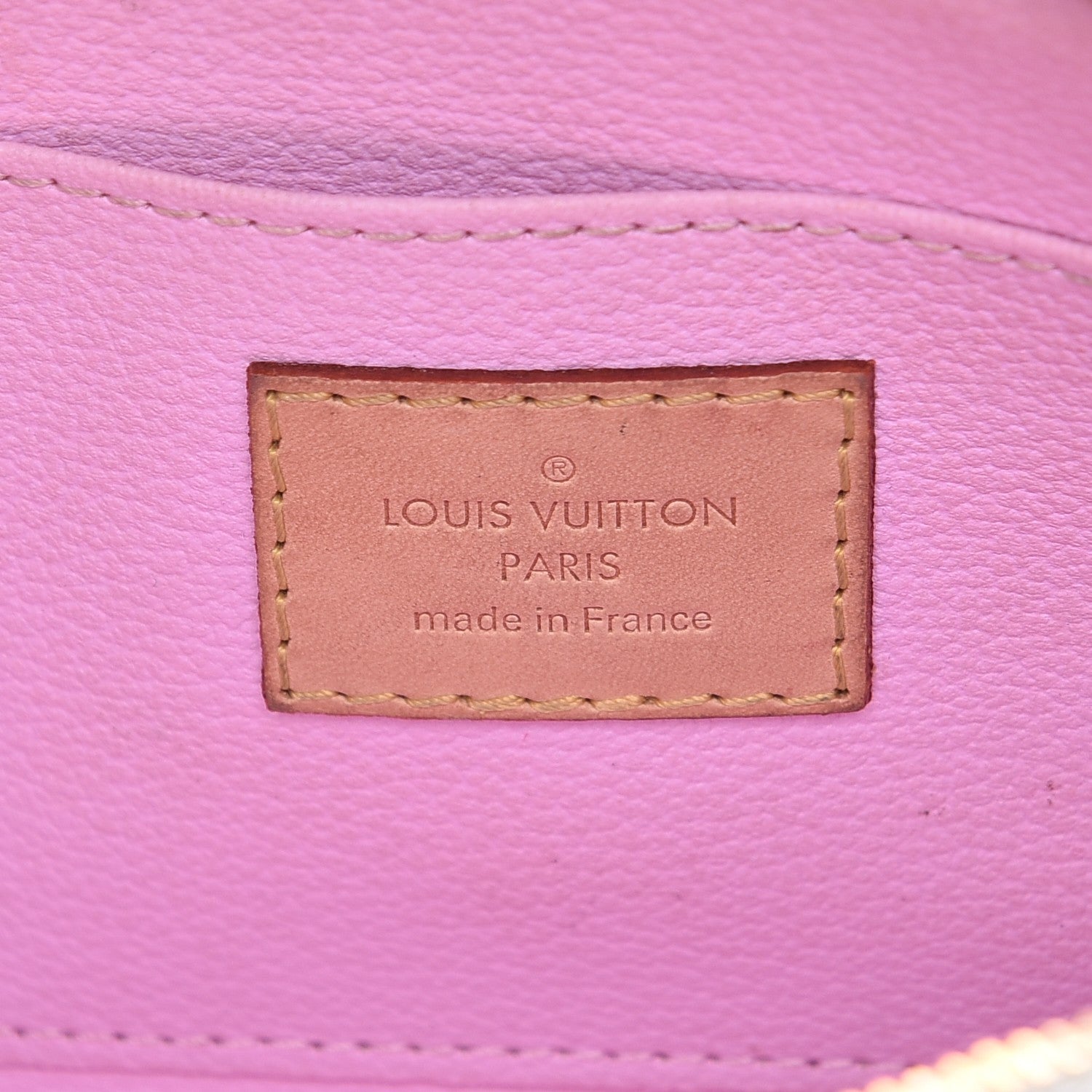 Louis Vuitton Monogram Multicolor Cosmetic Pouch White Litchi 6 of 8