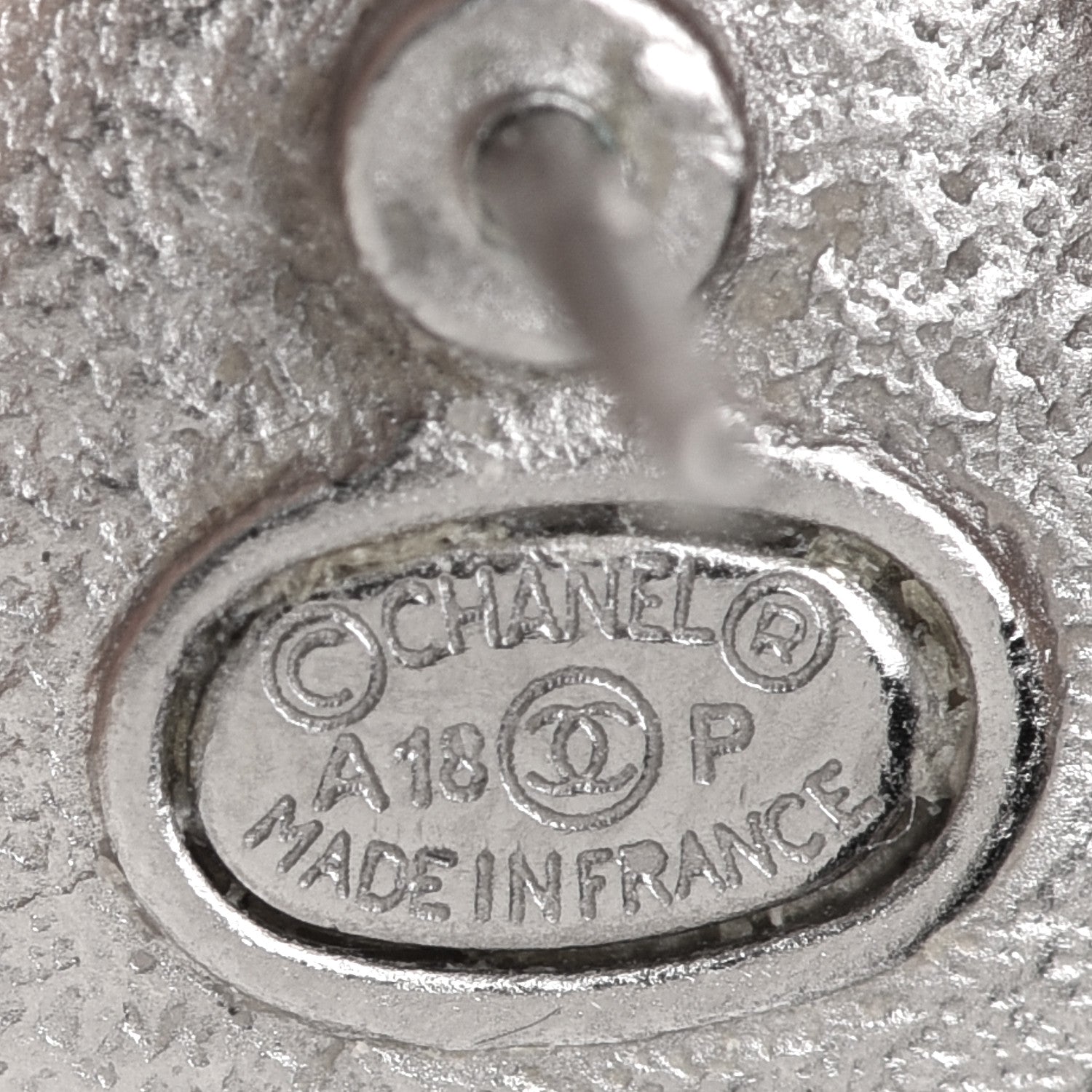 Chanel Pearl Crystal CC Round Earrings Gold 5 of 5