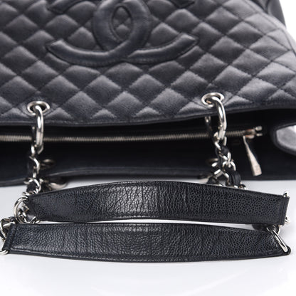 Chanel Caviar Quilted Grand Shopping Tote GST Black 10 of 26