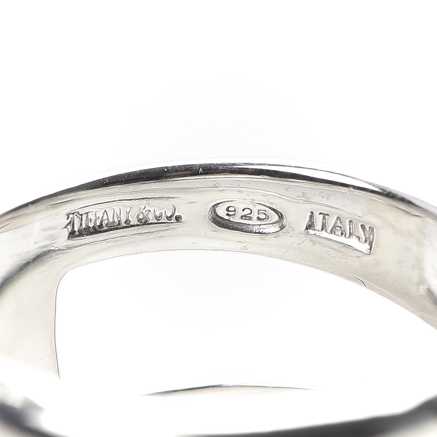 Tiffany Sterling Silver Zig Zag Ring 58 8.25 4 of 4