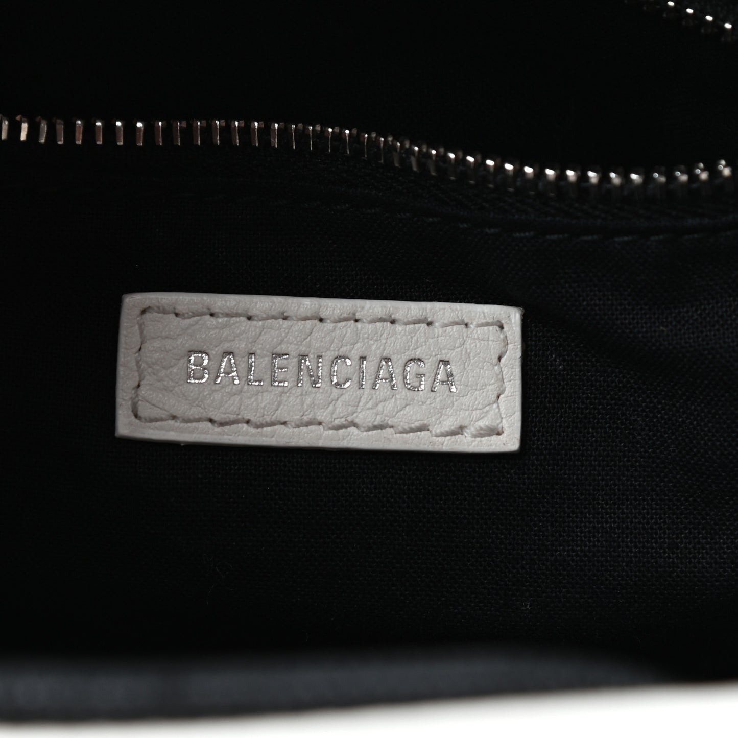 Calfskin Logo XXS Shopping Tote White