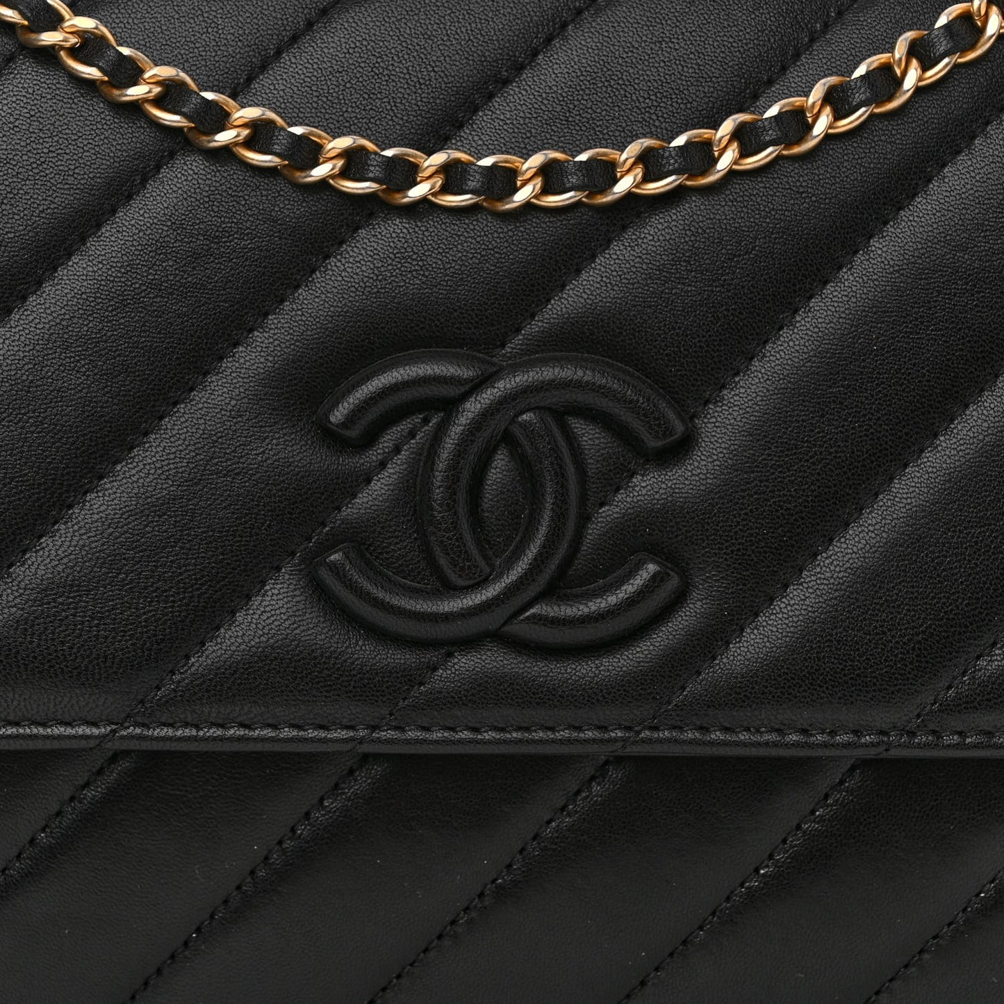 Lambskin Quilted Jumbo Coco Vintage Flap Black