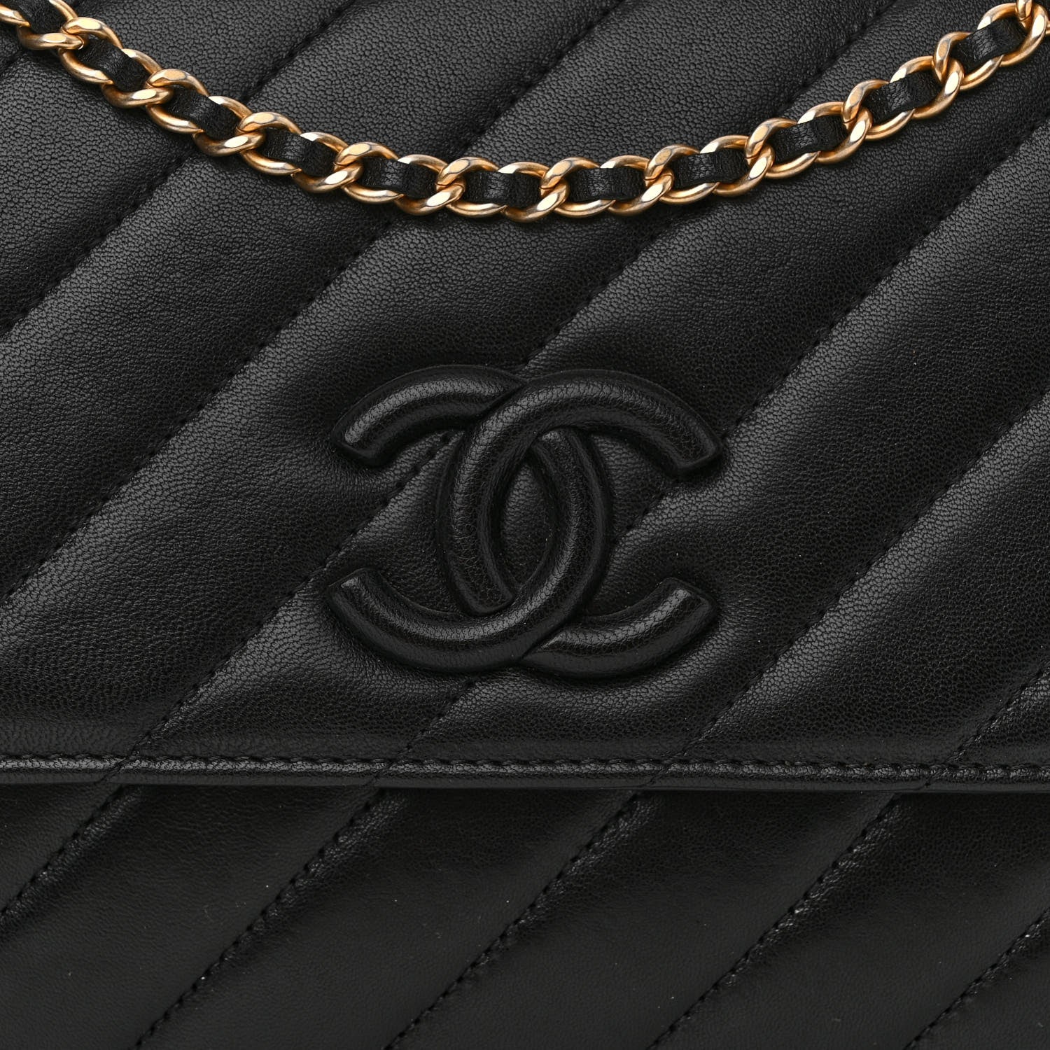 Chanel Lambskin Quilted Jumbo Coco Vintage Flap Black 9 of 11