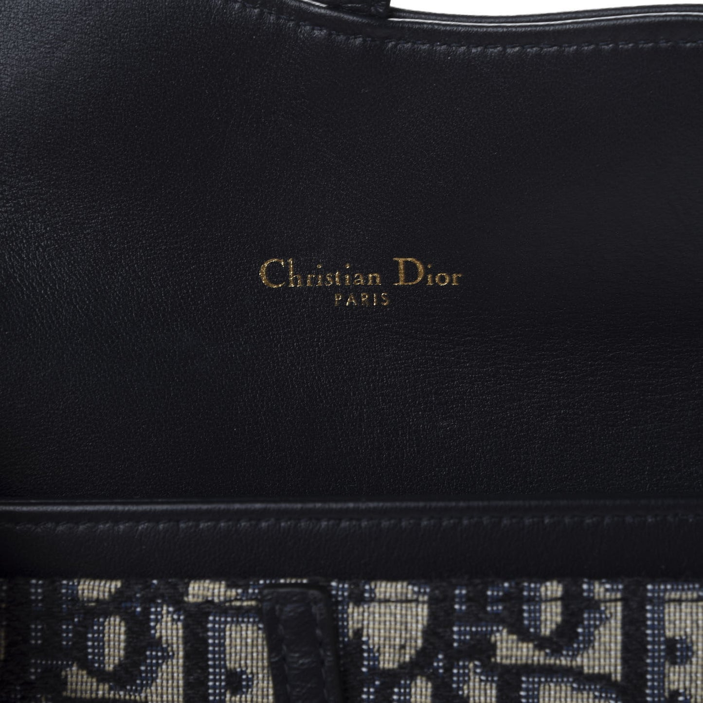 Oblique Saddle Chain Long Wallet Blue