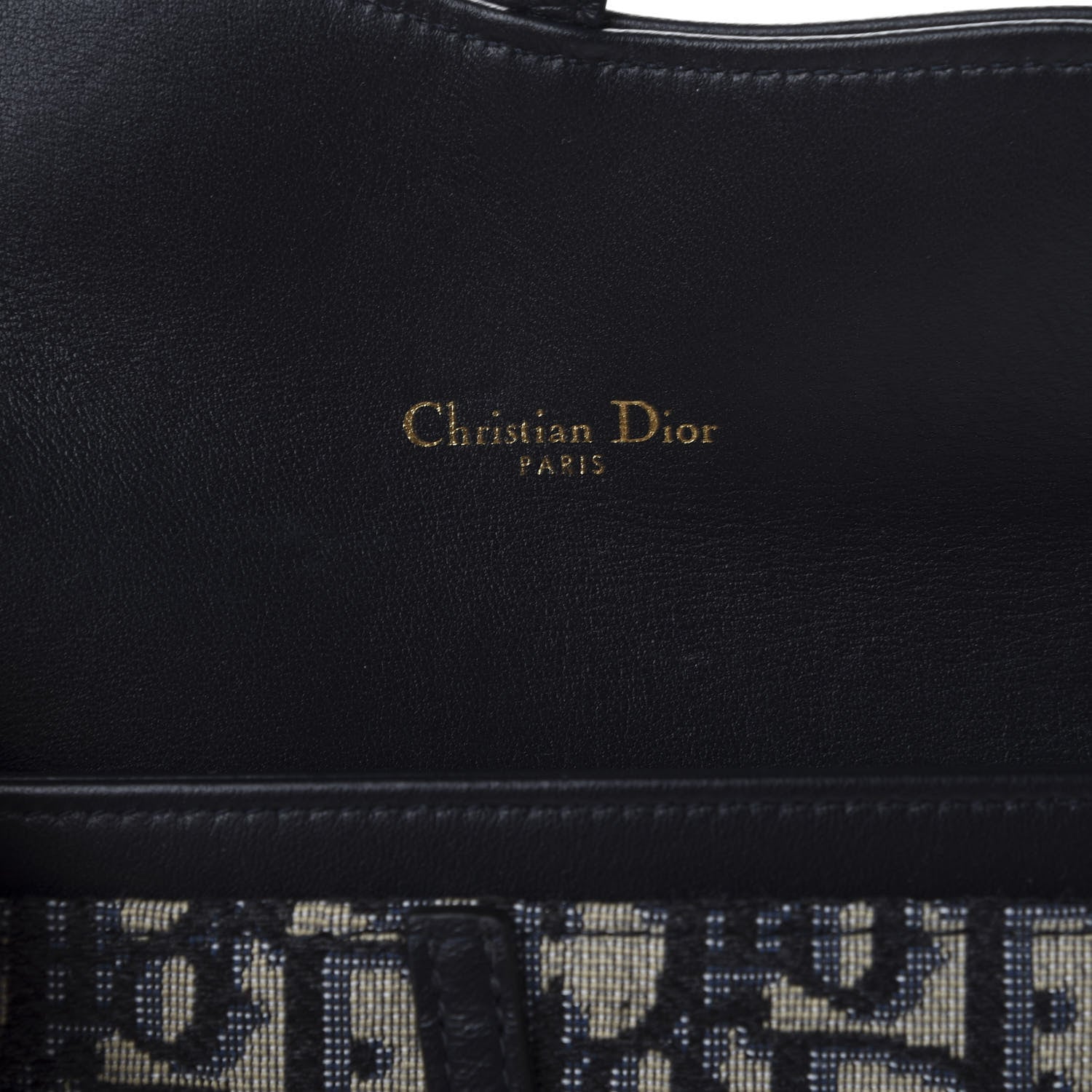Christian Dior Oblique Saddle Chain Long Wallet Blue 7 of 11