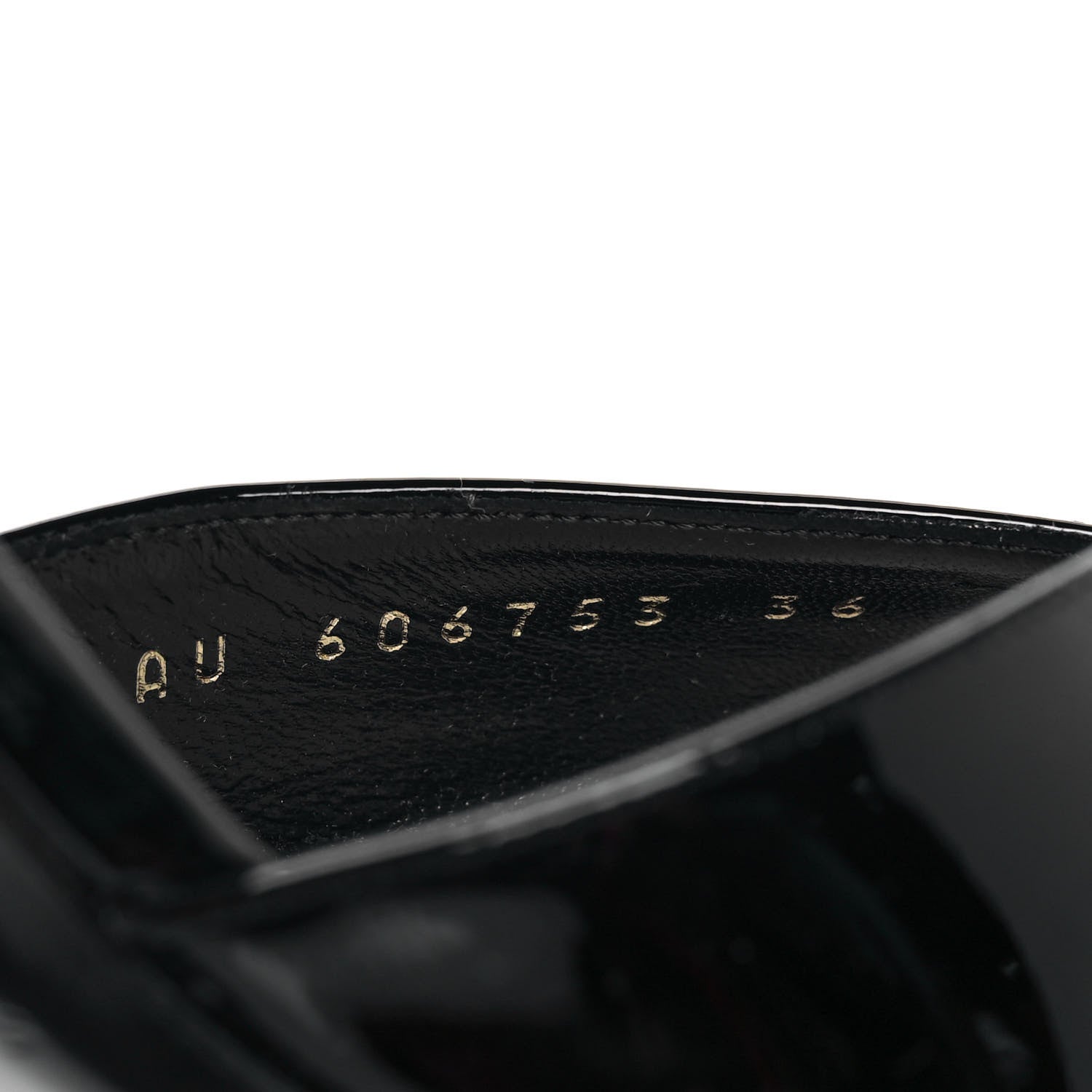 Saint Laurent Patent Opyum D'Orsay Pumps 36 Black 8 of 9