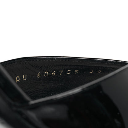 Saint Laurent Patent Opyum D'Orsay Pumps 36 Black 8 of 9