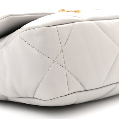 Chanel Lambskin Quilted Medium Chanel 19 Flap Grey 9 of 10