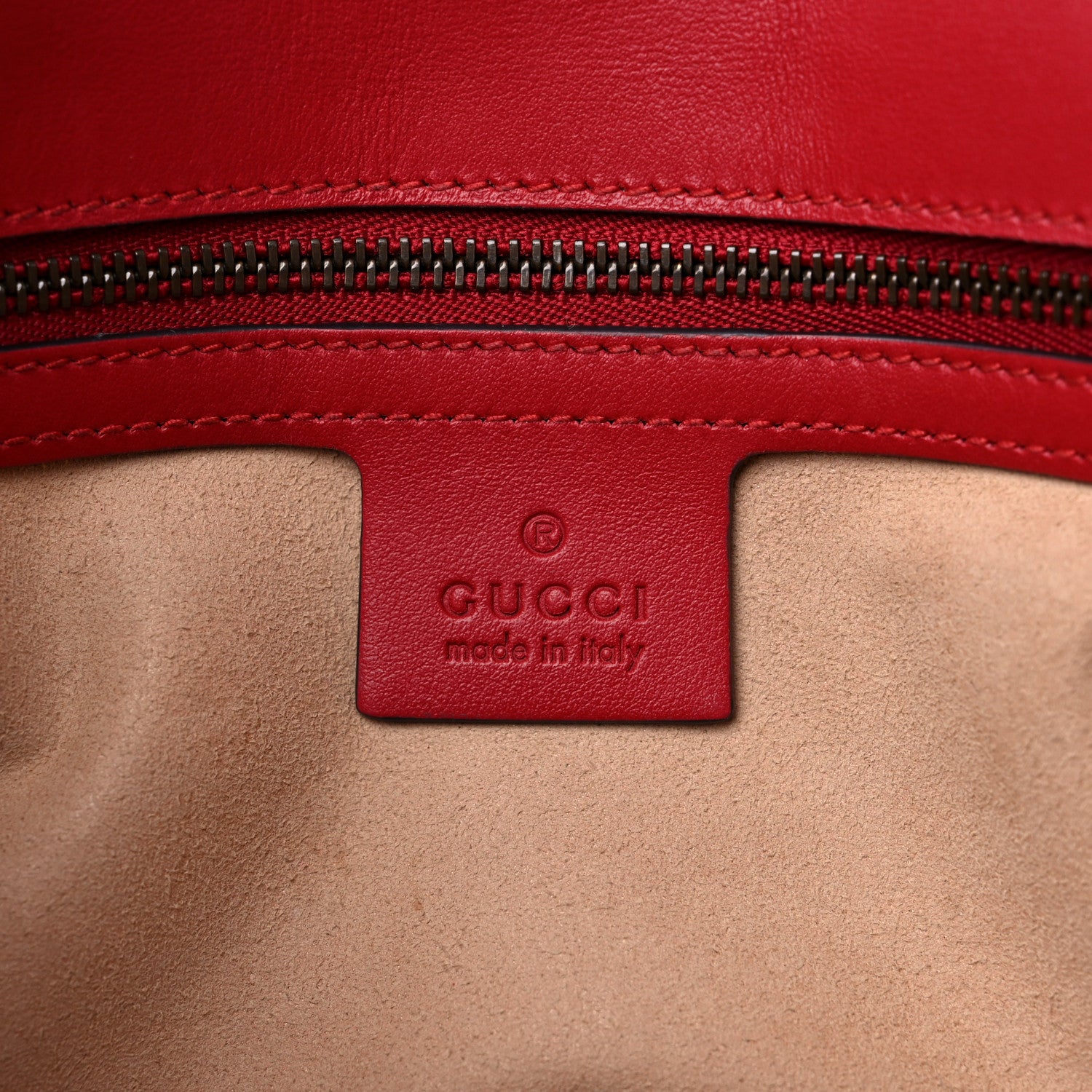 Gucci Calfskin Matelasse Small GG Marmont Shoulder Bag Hibiscus Red 7 of 20