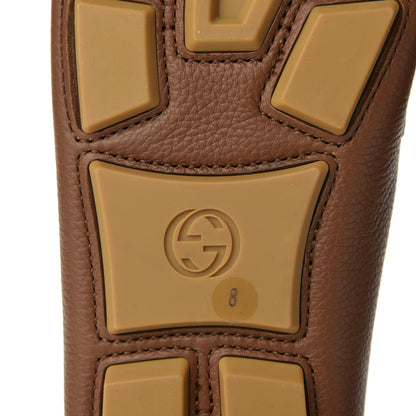 Gucci Calfskin Mens Web Sylvie Web Buckle Driver Loafers 8 Brown 8 of 11
