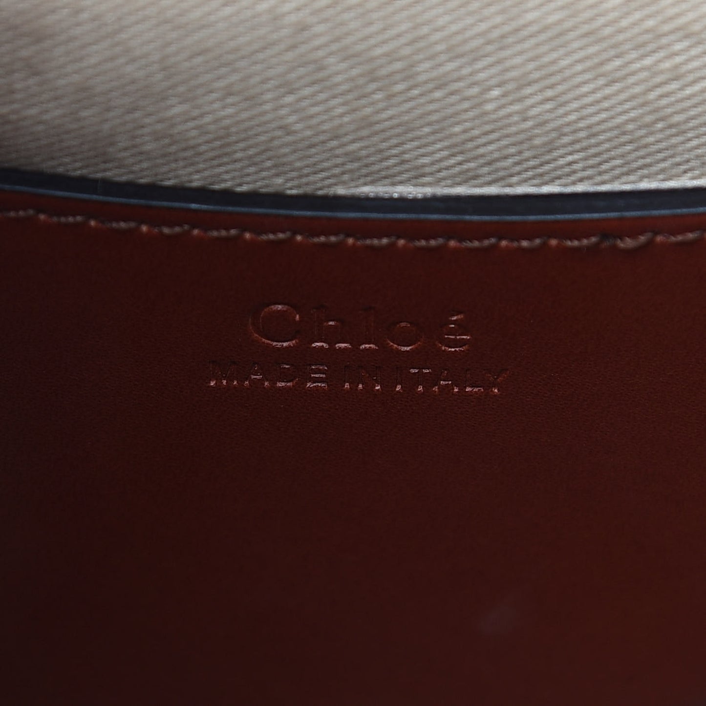 Calfskin Small Tess Bag Sepia Brown