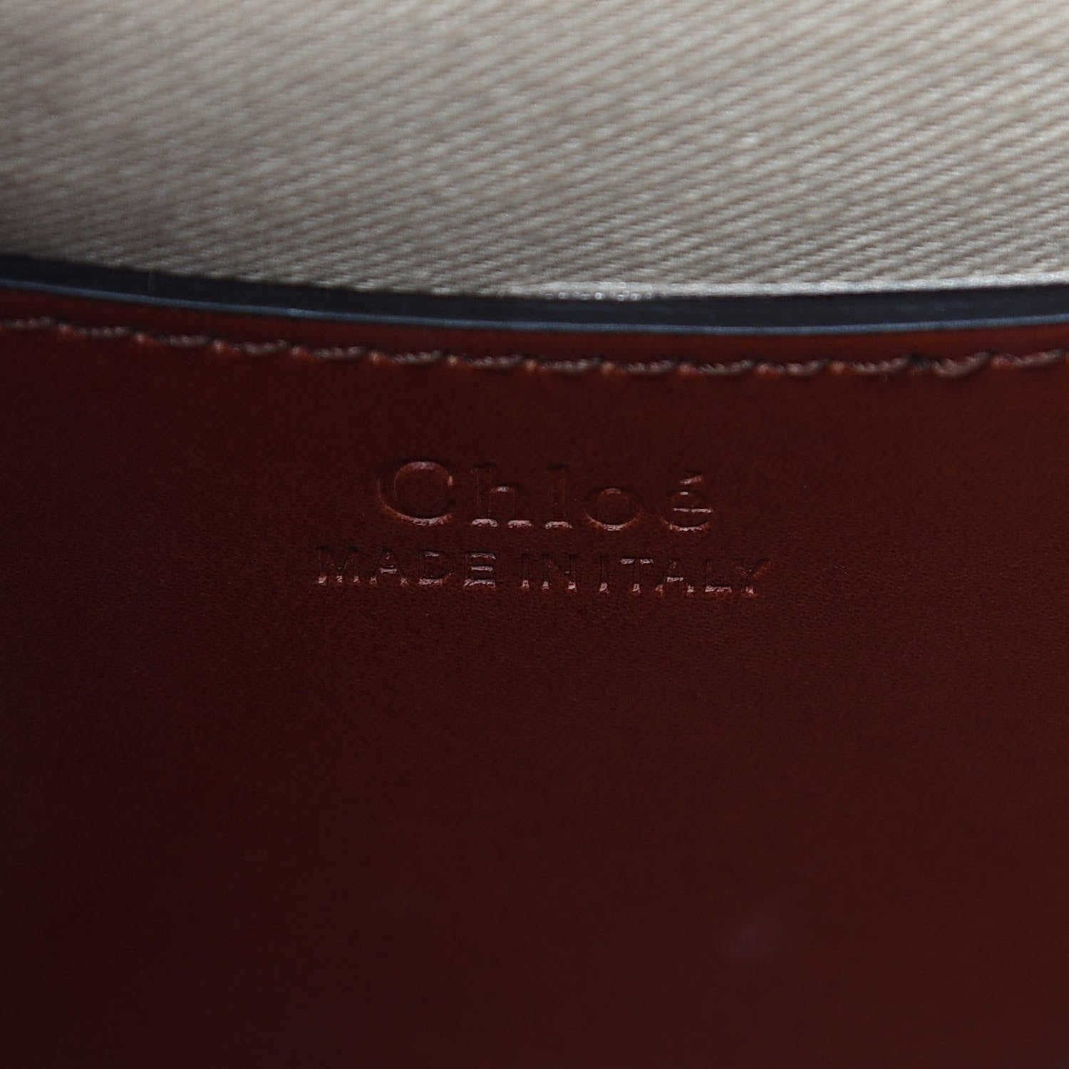 Chloe Calfskin Small Tess Bag Sepia Brown 8 of 8