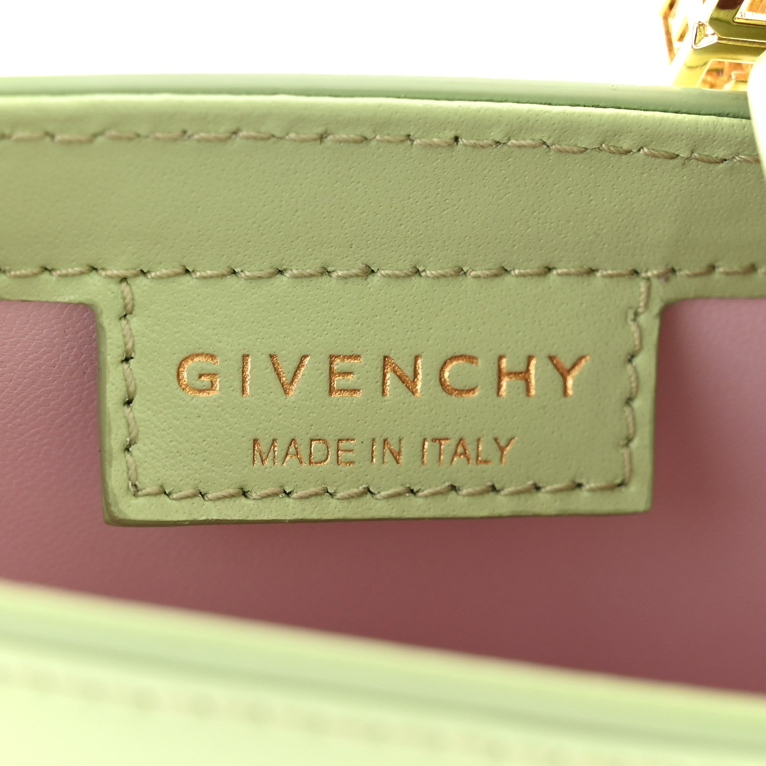 Givenchy Box Calfskin Mini Cut Out Shoulder Bag Pistachio 6 of 10