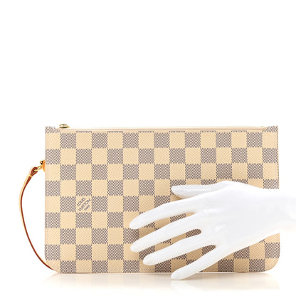 Louis Vuitton Damier Azur Neverfull MM GM Pochette 2 of 6