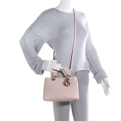 Christian Dior Bullcalf Small Diorissimo Tote Rose Poudre 2 of 13